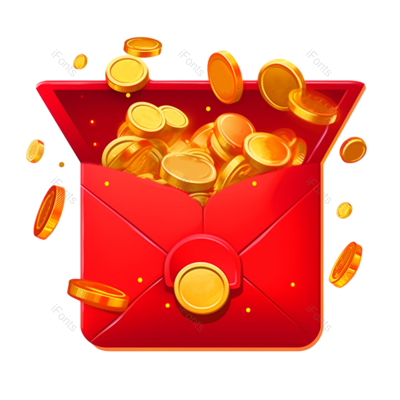 618图片,卡通元素,金币PNG,促销元素免抠素材